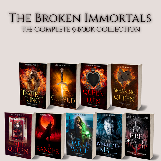 The Broken Immortals Series Complete NINE Book Paperback Collection Book Box